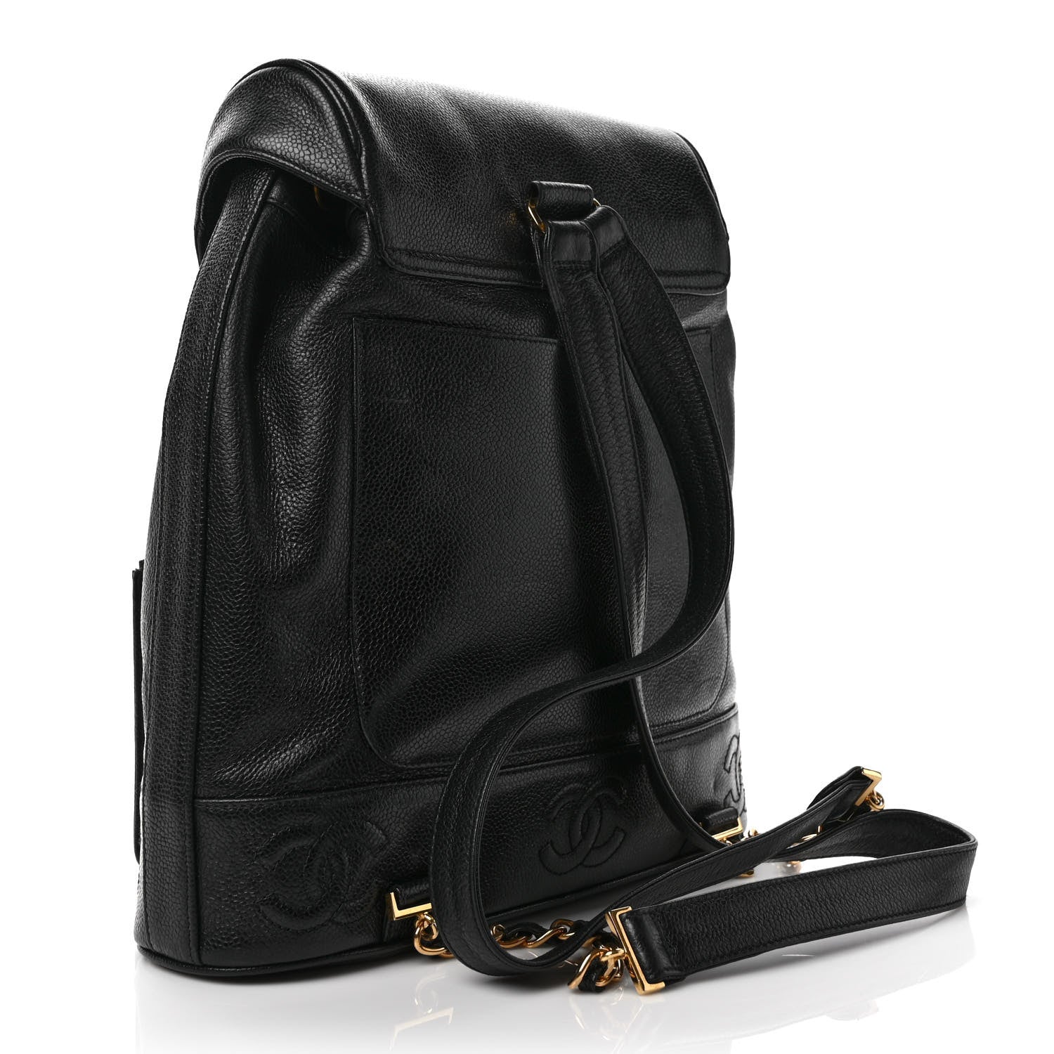 Chanel Caviar CC Backpack Black 2 of 8