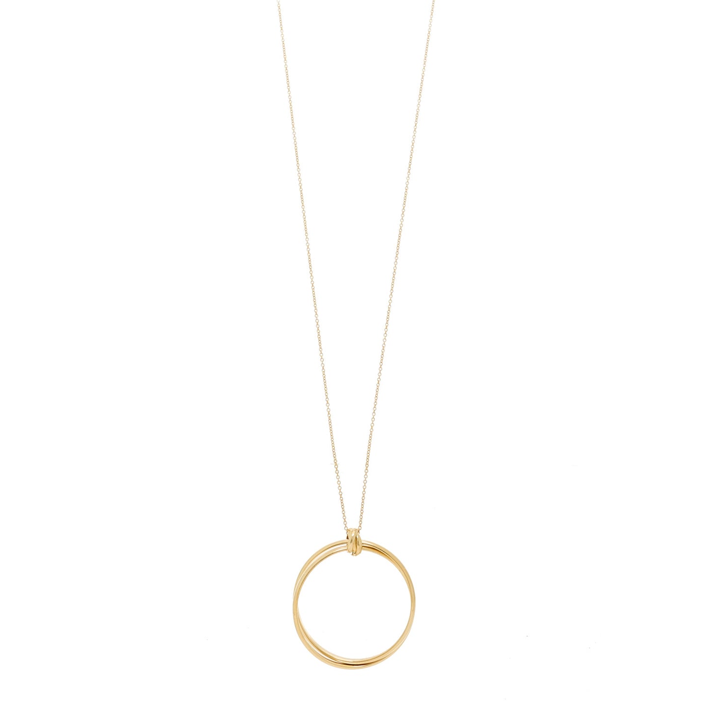 18k Yellow Gold Paloma Picasso Large Melody Circle Pendant Necklace
