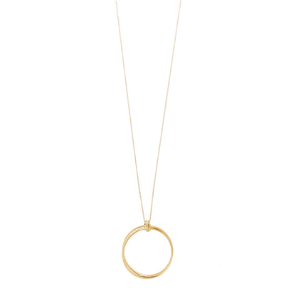Tiffany 18k Yellow Gold Paloma Picasso Large Melody Circle Pendant Necklace 1 of 6