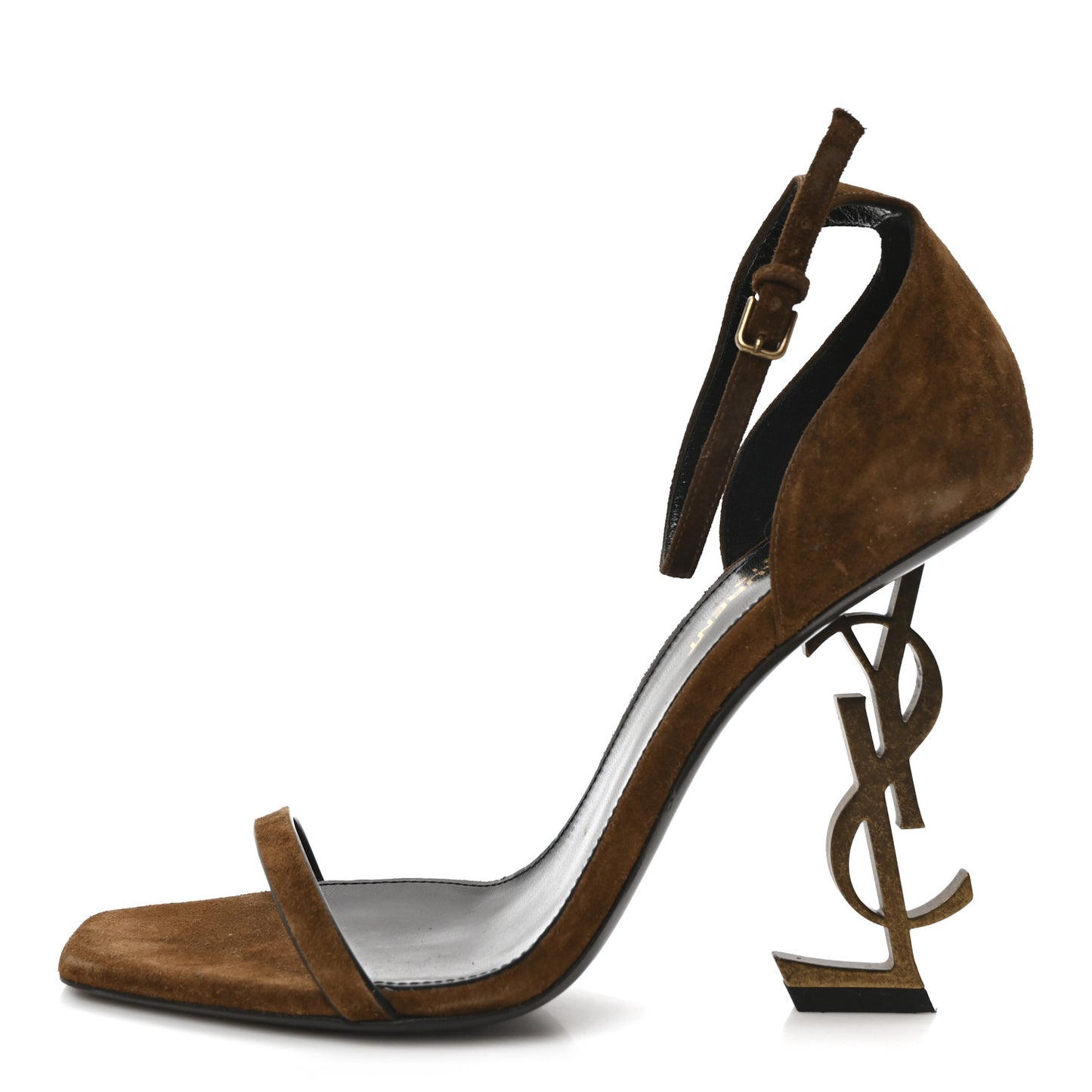Suede Calfskin Opyum 110 Sandals 38 Cachemere Gold