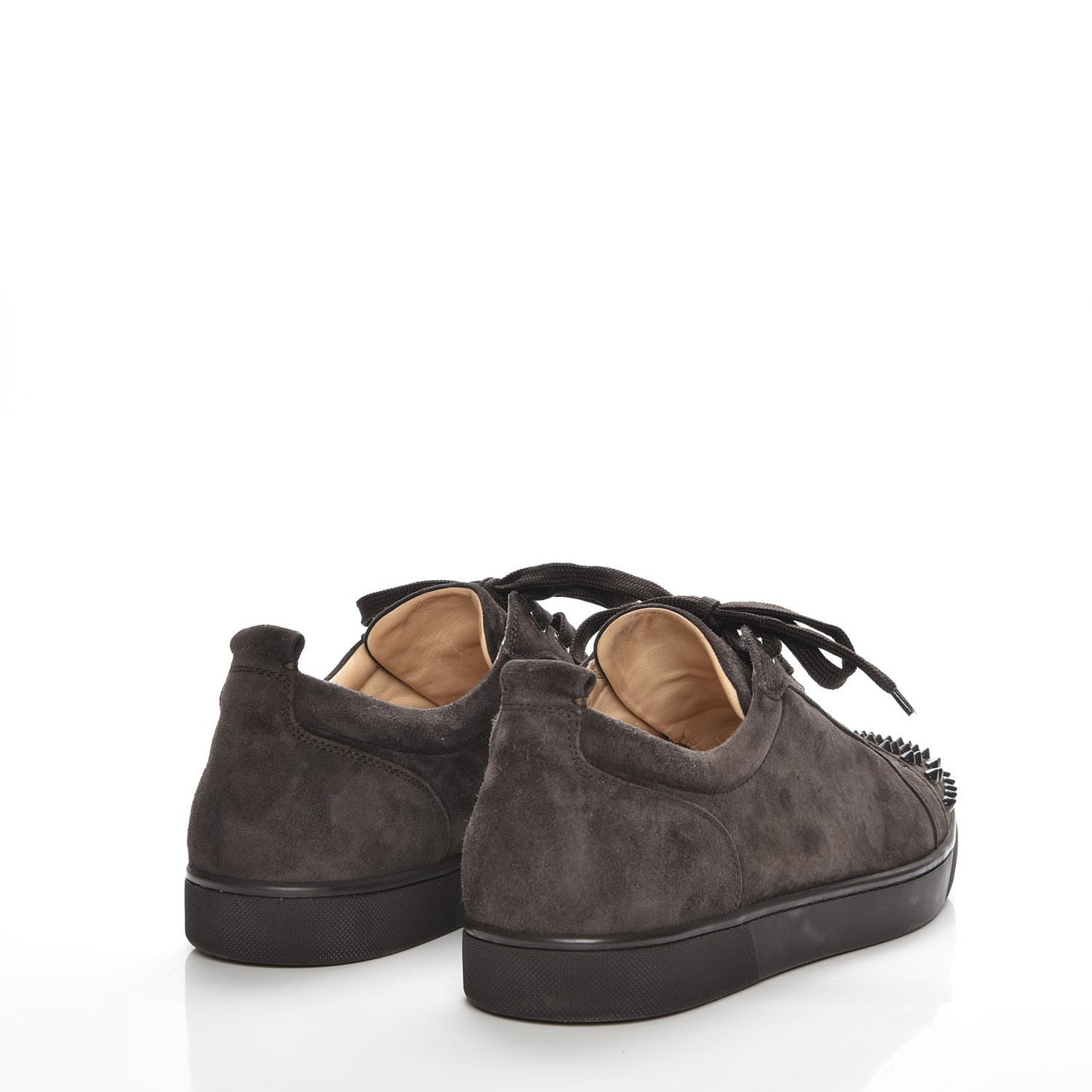 Suede Louis Junior Spikes Flat Sneakers 45 Taupe