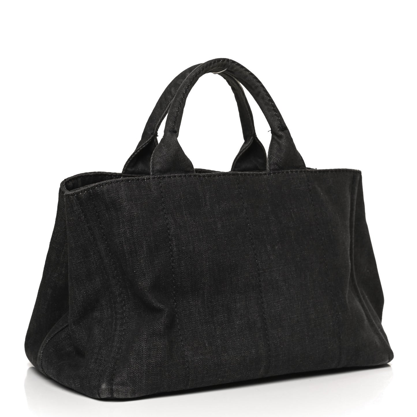 Denim Logo Tote Black