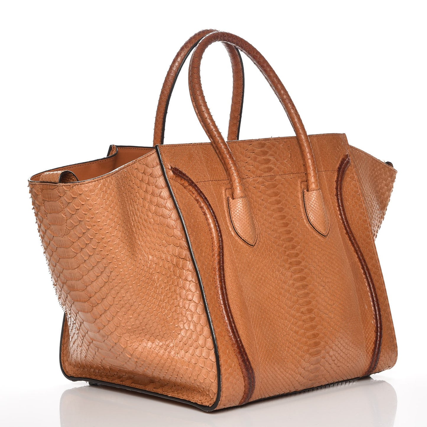 Python Medium Phantom Luggage Light Copper