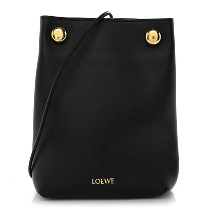 Loewe Smooth Calfskin Pebble Pouch  Black 1 of 10