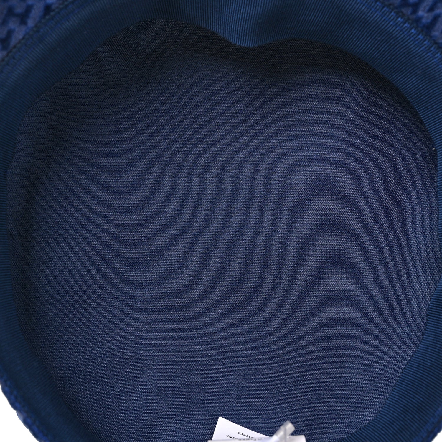 Hermes Velvet H en Biais Logo Embossed Vauban Cap 57 Bleu Fonce 7 of 9