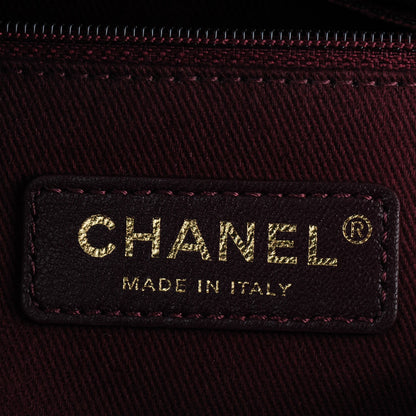 Chanel Shiny Sheepskin Quilted Large Trapezio Flap Black 6 of 11