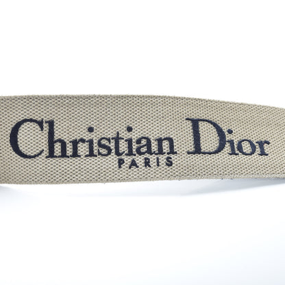 Christian Dior Canvas Embroidered Shoulder Strap Blue 5 of 8