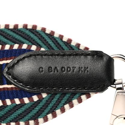 Hermes Toile Swift 50mm Sangle Cavale Shoulder Strap Malachite Bleu Electrique Black 4 of 5