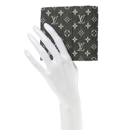 Louis Vuitton Mini Monogram Compact Wallet Blue 2 of 7