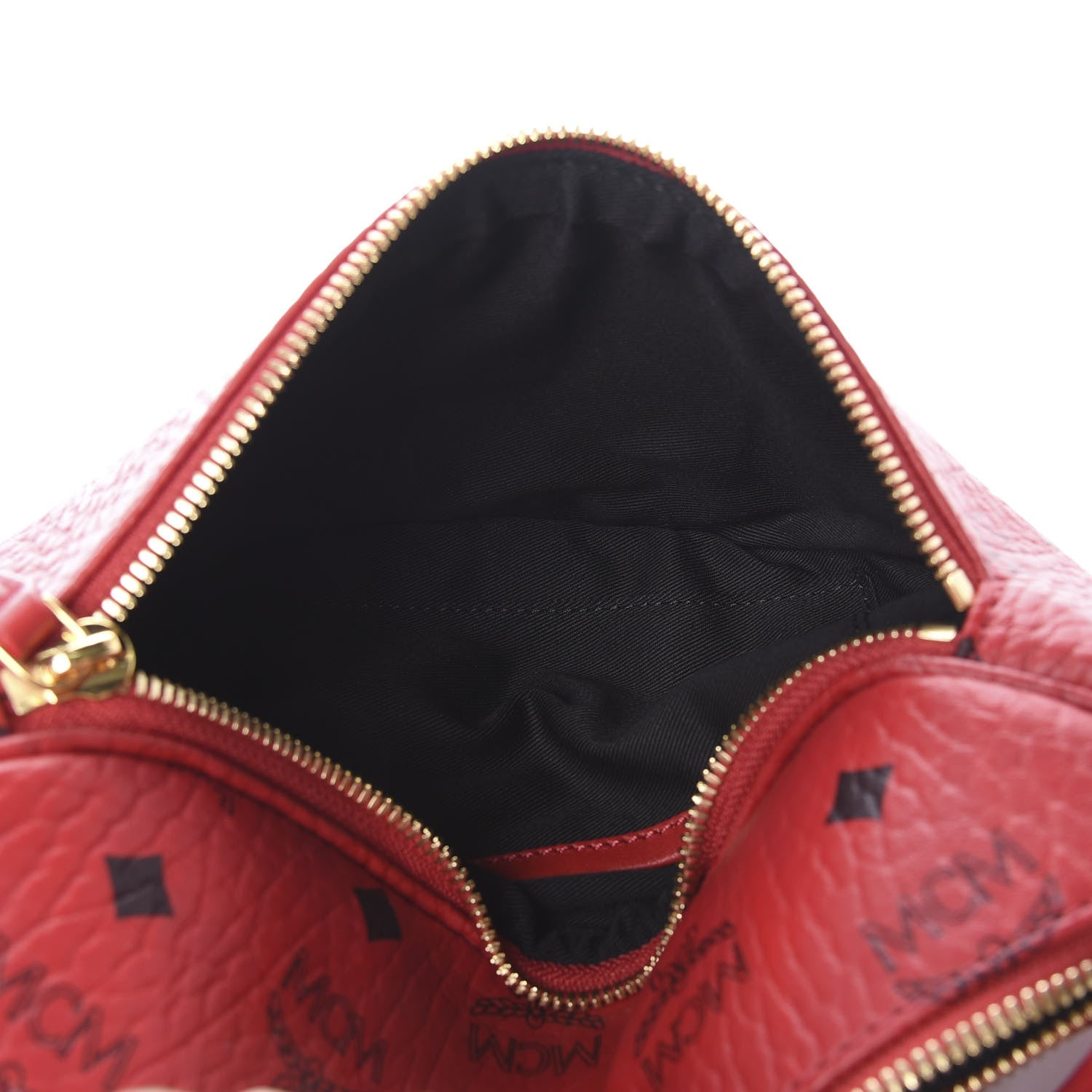 MCM Visetos Small Stark Belt Bag Ruby Red 6 of 9