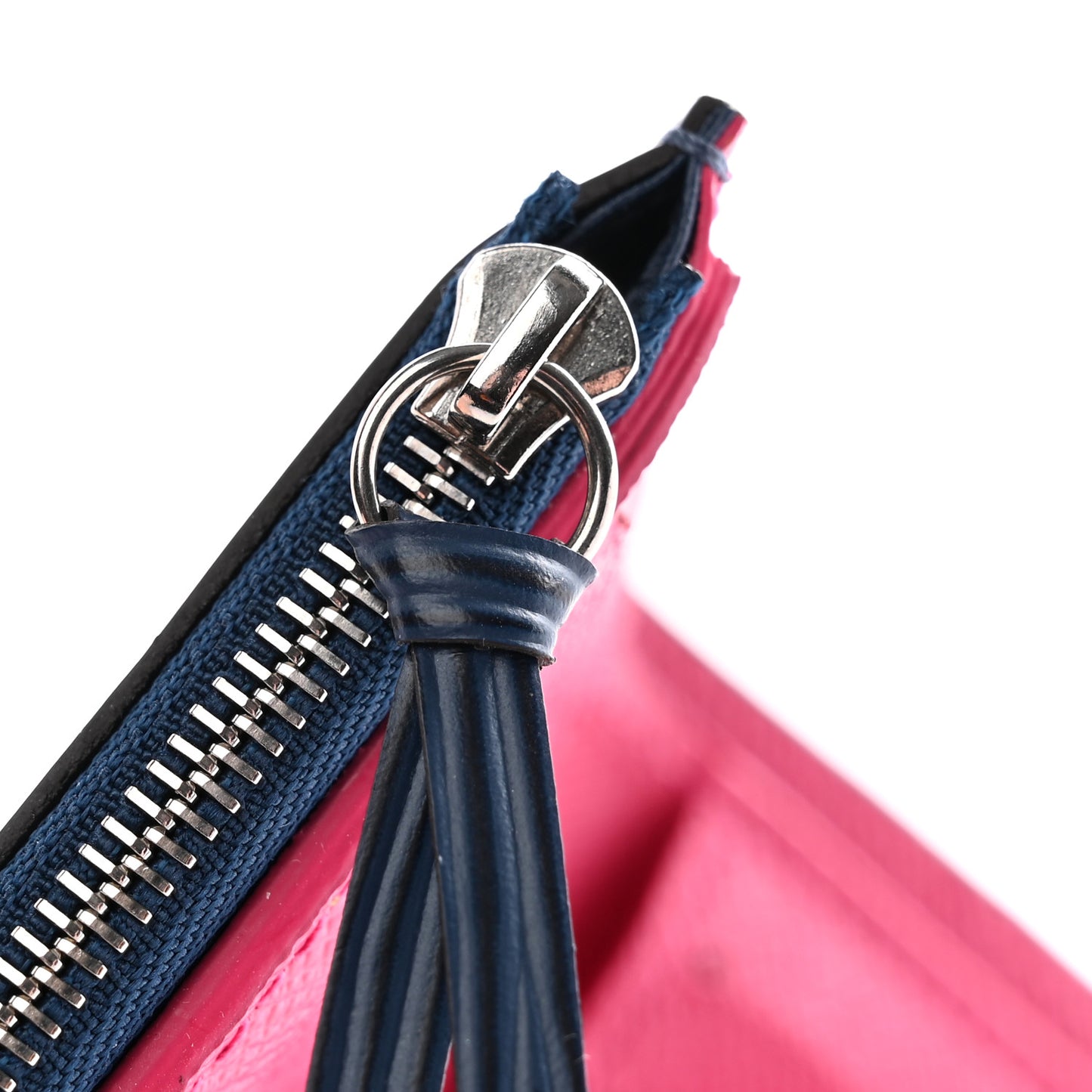 Epi Victorine Wallet Indigo Hot Pink