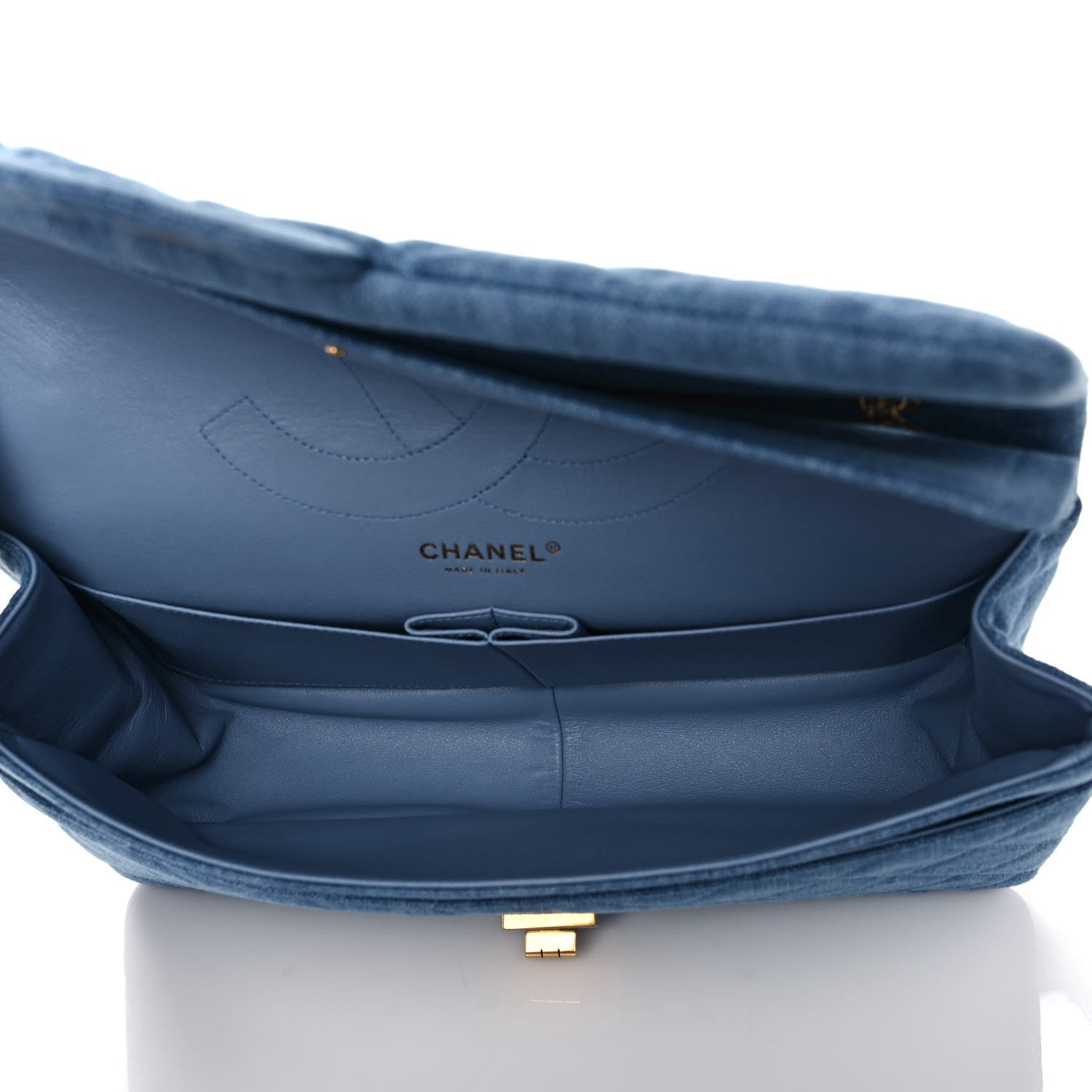 Chanel Denim Quilted 2.55 Reissue 227 Flap Blue 5 of 12