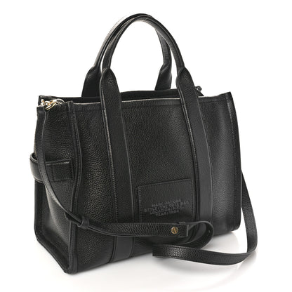 Marc Jacobs Grained Calfskin Medium The Tote Bag Black 3 of 8