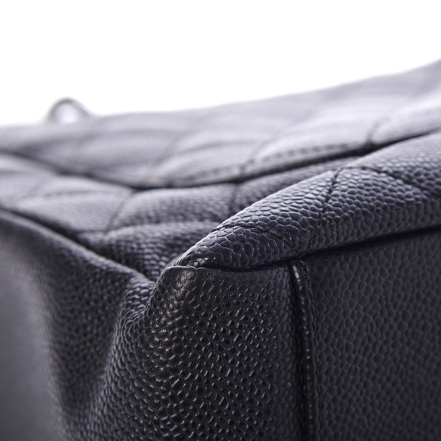 Caviar Quilted Grand Shopping Tote GST Black