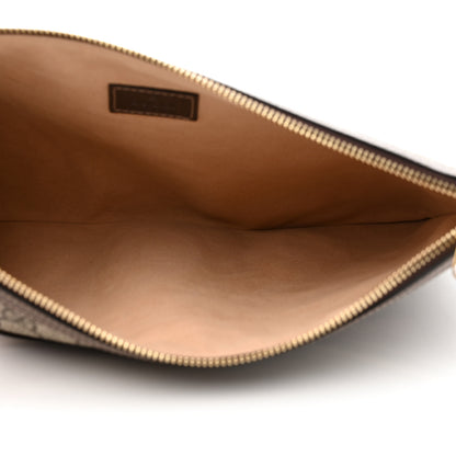 Gucci GG Supreme Monogram Large Ophidia Pouch Clutch Brown 5 of 8