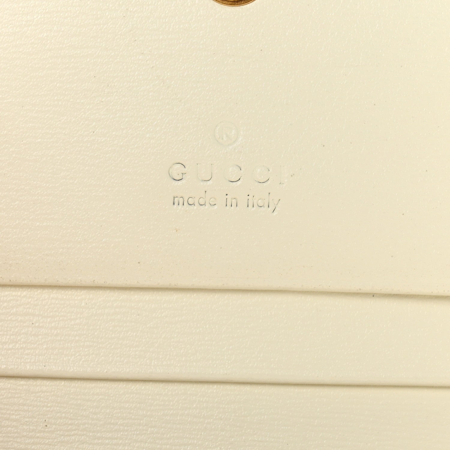 Gucci Calfskin Web Trapuntata GG Card Case Wallet Off White 6 of 8