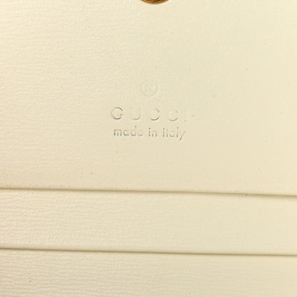 Gucci Calfskin Web Trapuntata GG Card Case Wallet Off White 6 of 8
