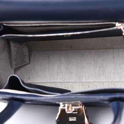Versace Vitello Medium Palazzo Empire Bag Deep Blue 4 of 9