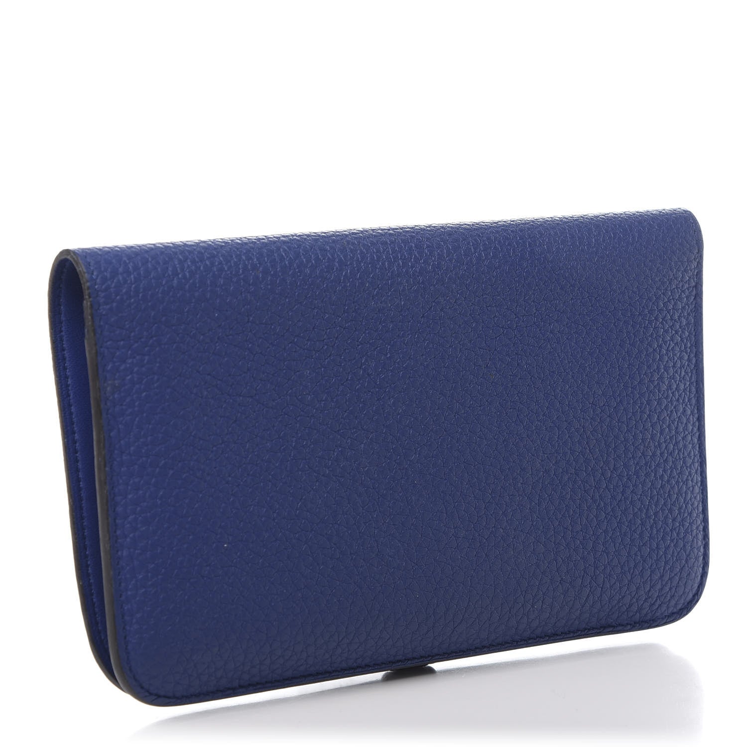 Hermes Togo Dogon Duo Wallet Bleu Electrique 3 of 11