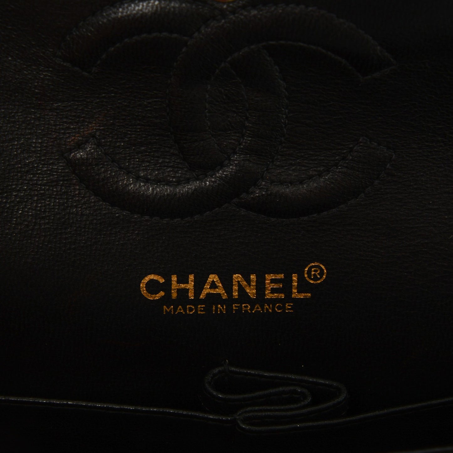 Caviar Quilted Small Double Flap Black