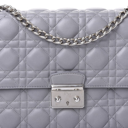 Christian Dior Lambskin Cannage Large Miss Dior Flap Grey 8 of 8