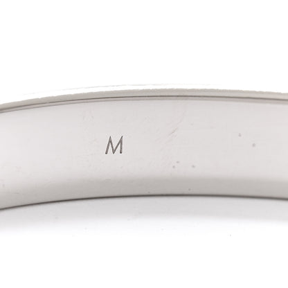 Louis Vuitton Brass Palladium Plated Nanogram Cuff M Silver 5 of 7