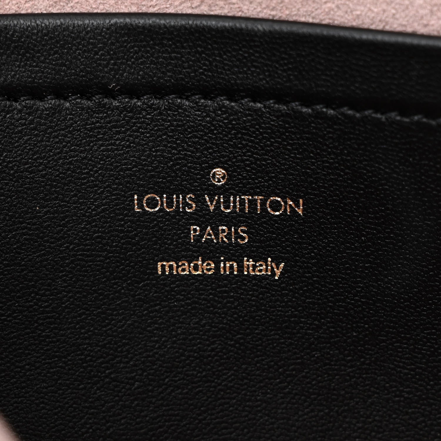 Louis Vuitton Lambskin Embossed Monogram Pochette Coussin Black 6 of 12