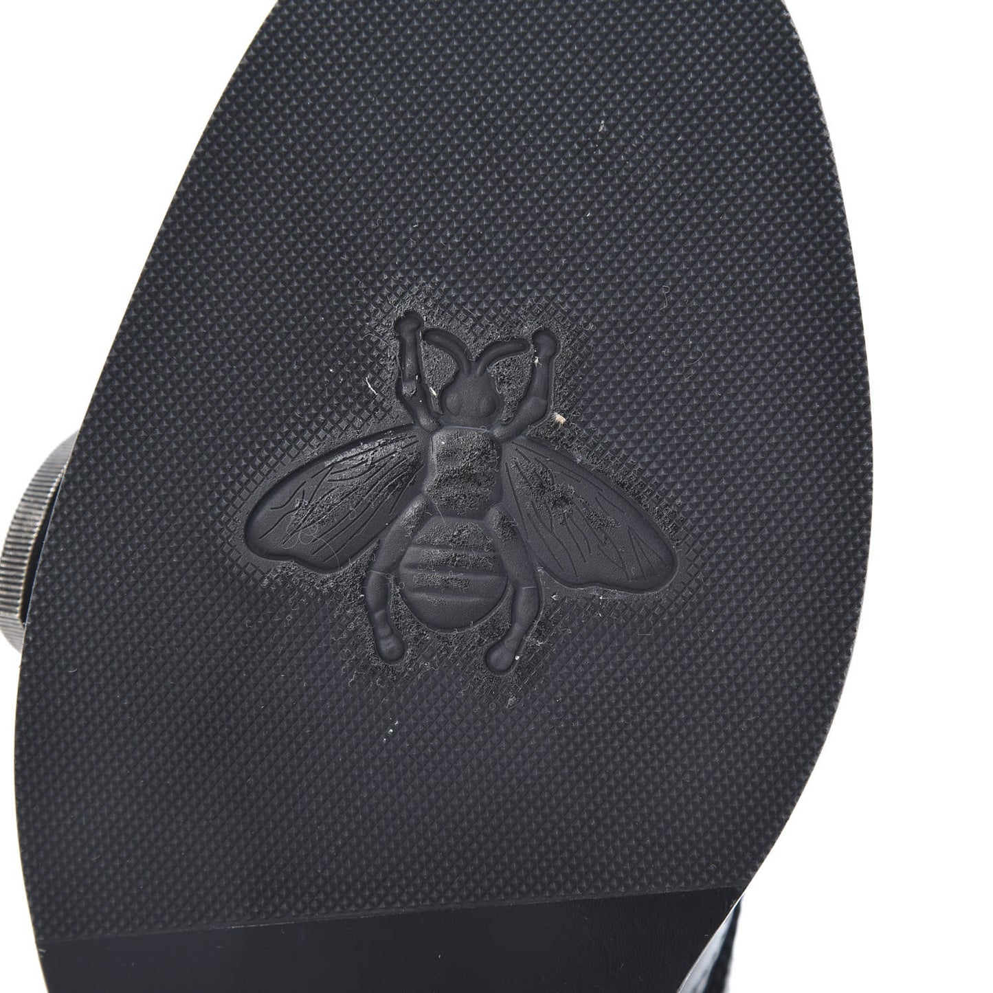 Calfskin Bee Embroidered Womens Queercore Brogue Wingtip Monk Strap Loafers 37 Black