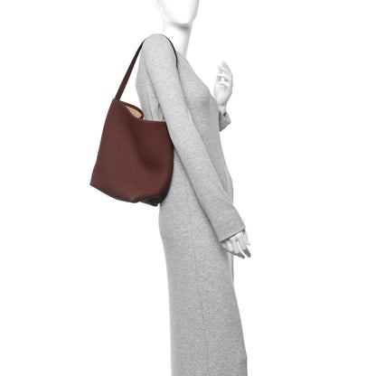 The Row Grained Calfskin Medium N/S Park Tote Cognac 3 of 9