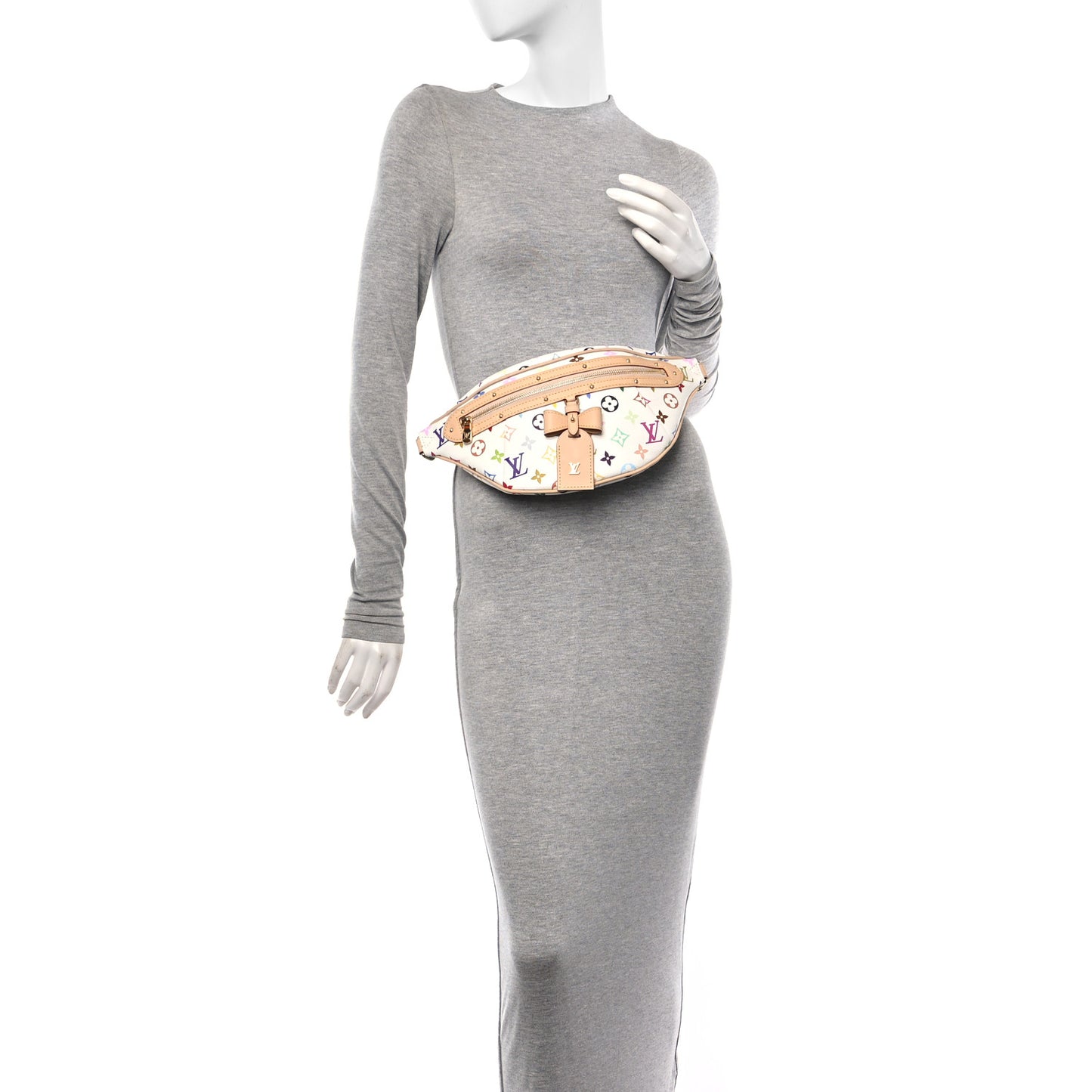 LV X TM Monogram Multicolor High Rise Bumbag White