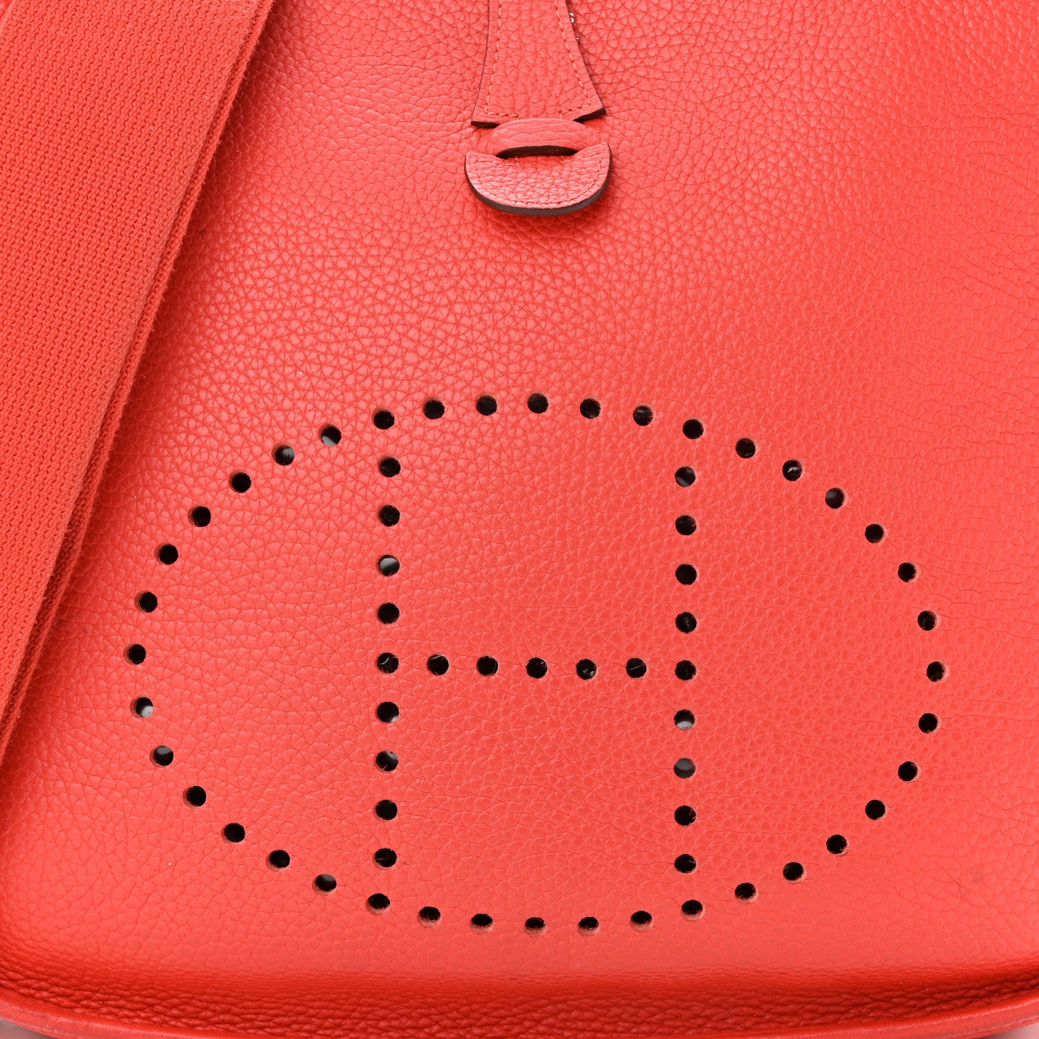 Hermes Taurillon Clemence Evelyne III PM Rouge Pivoine 8 of 13