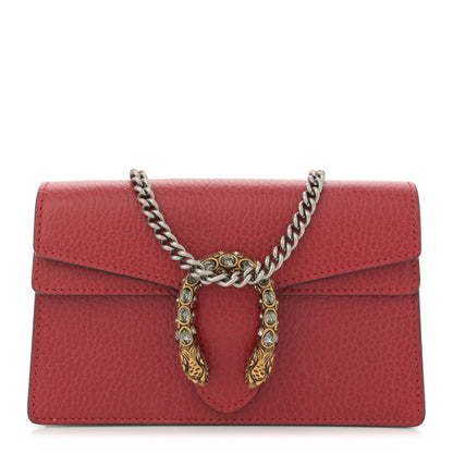 Gucci Calfskin Super Mini Dionysus Shoulder Bag Hibiscus Red 1 of 10