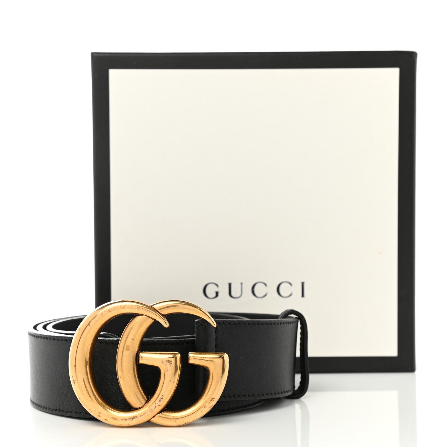 Gucci Calfskin Double G 40mm Belt 95 38 Black 10 of 10