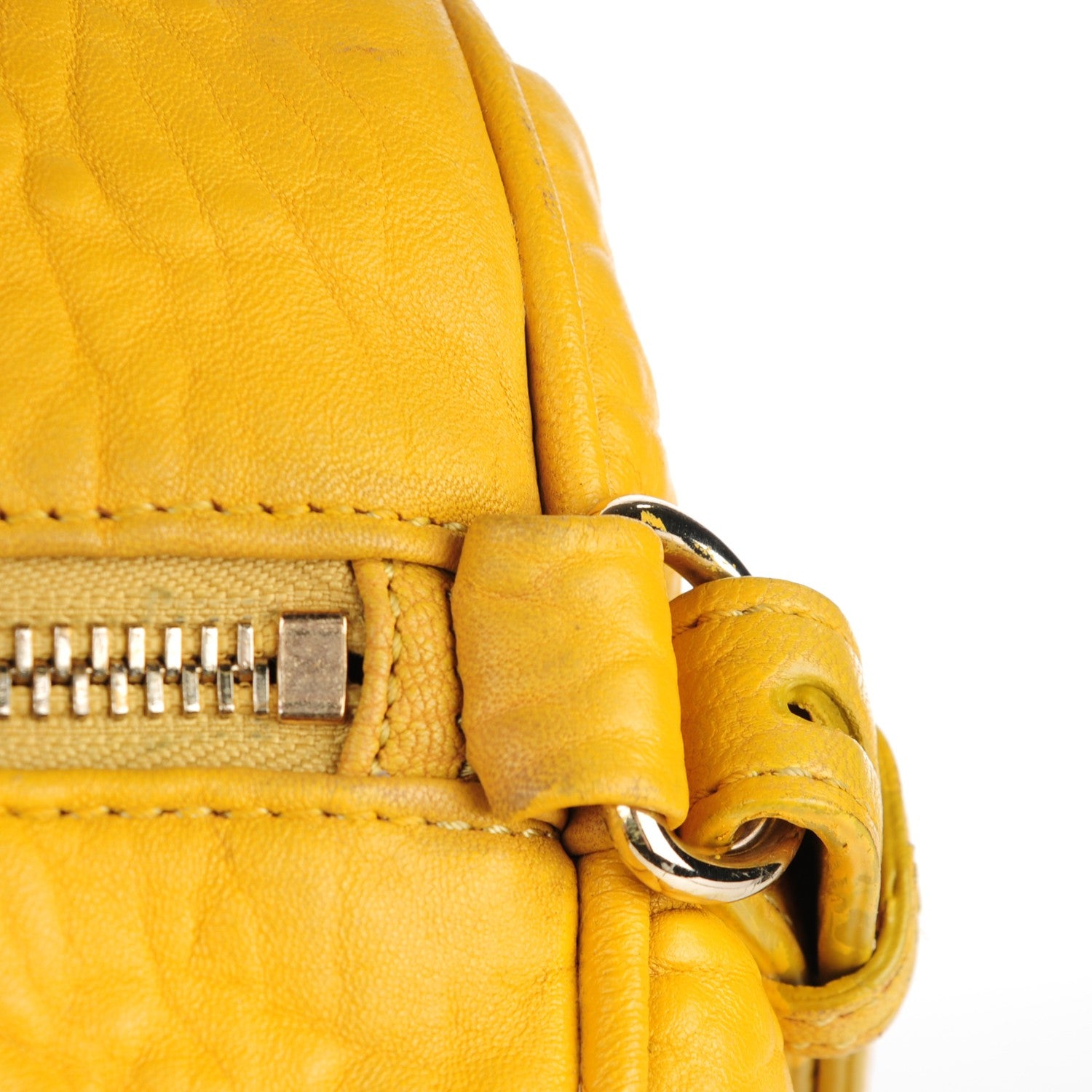 Alexander Wang Pebbled Lambskin Rocco Yellow Light Gold Hardware 10 of 13