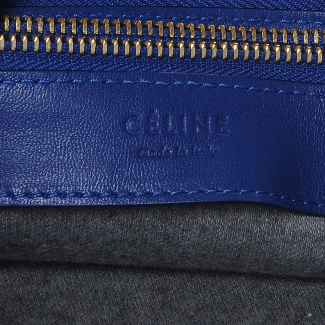 Leather Trio Crossbody Bag Royal Blue