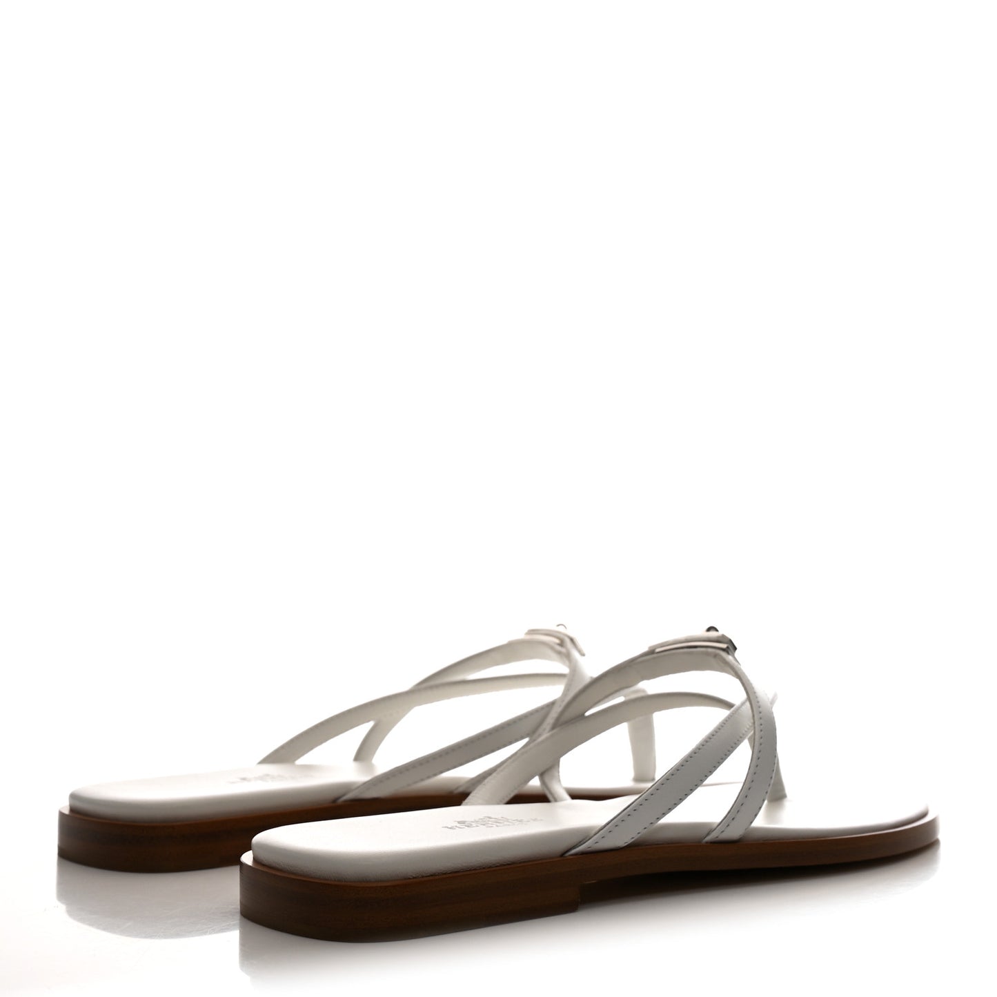 Calfskin Miss Sandals 36 White