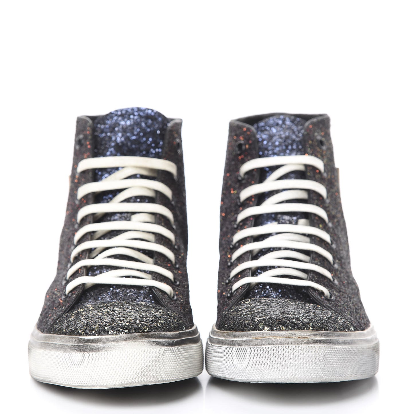 Rubber Glitter Mens Bedford Hightop Sneakers 42 Multicolor