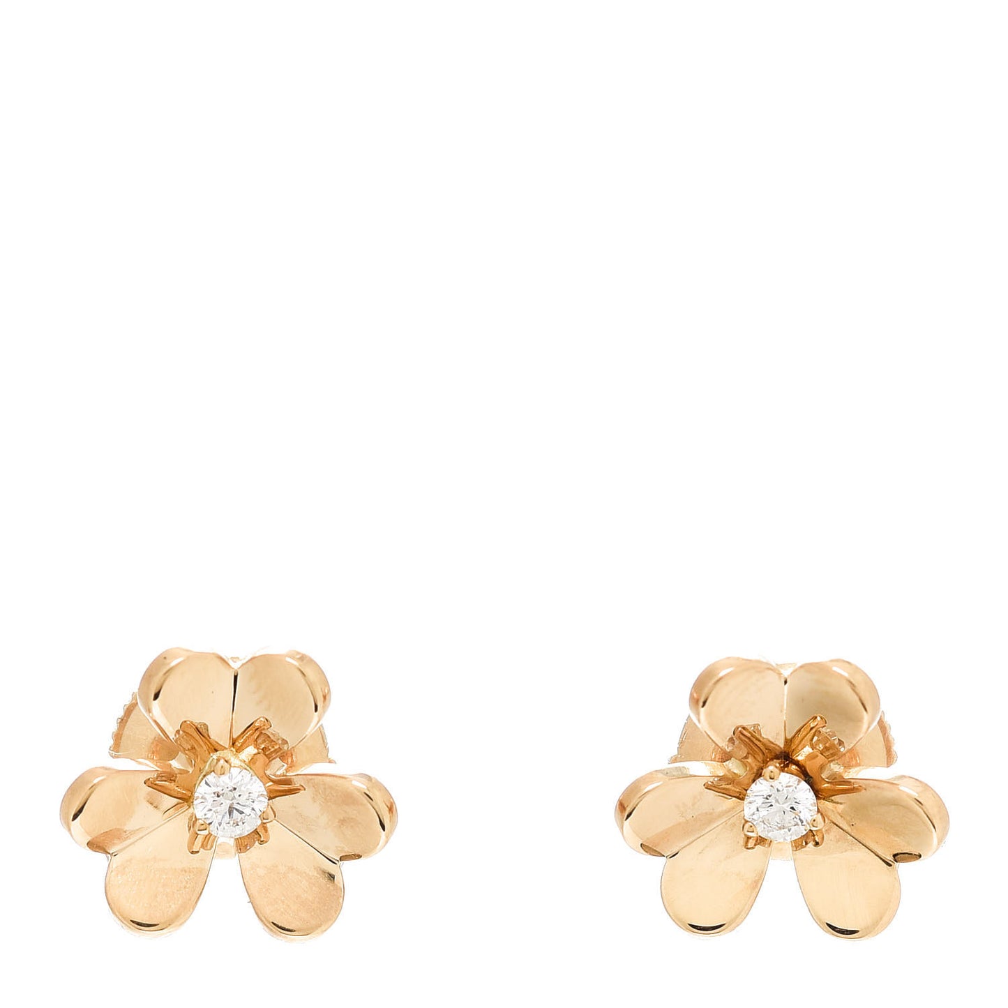 18K Yellow Gold Diamond Mini Frivole Earrings