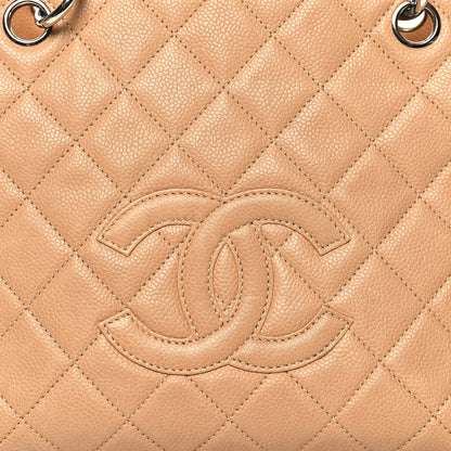 Chanel Caviar Quilted Petit Timeless Tote PTT Beige 8 of 12