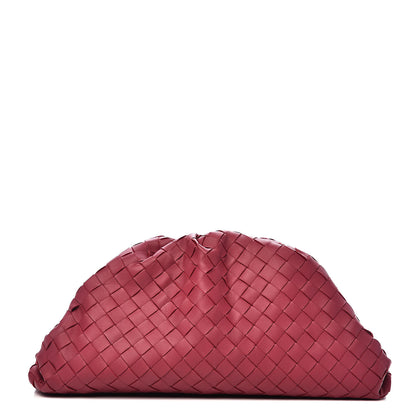 Bottega Veneta Nappa Maxi Intrecciato The Pouch Oversized Clutch Amaranto 1 of 8