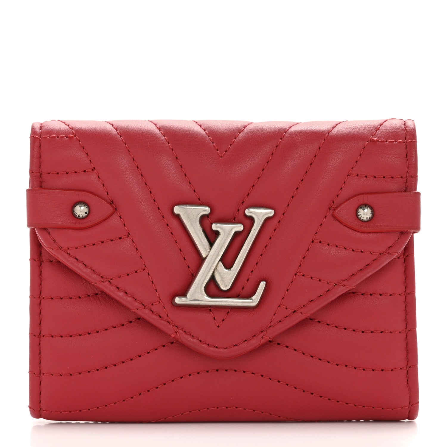 Louis Vuitton Calfskin New Wave Compact Wallet Rouge 1 of 10