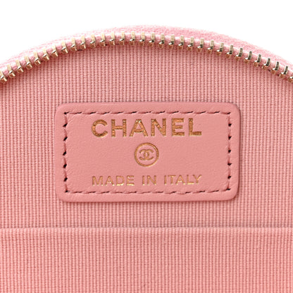 Chanel Caviar Quilted Round Handle With Care Vanity With Chain Pink 6 of 11