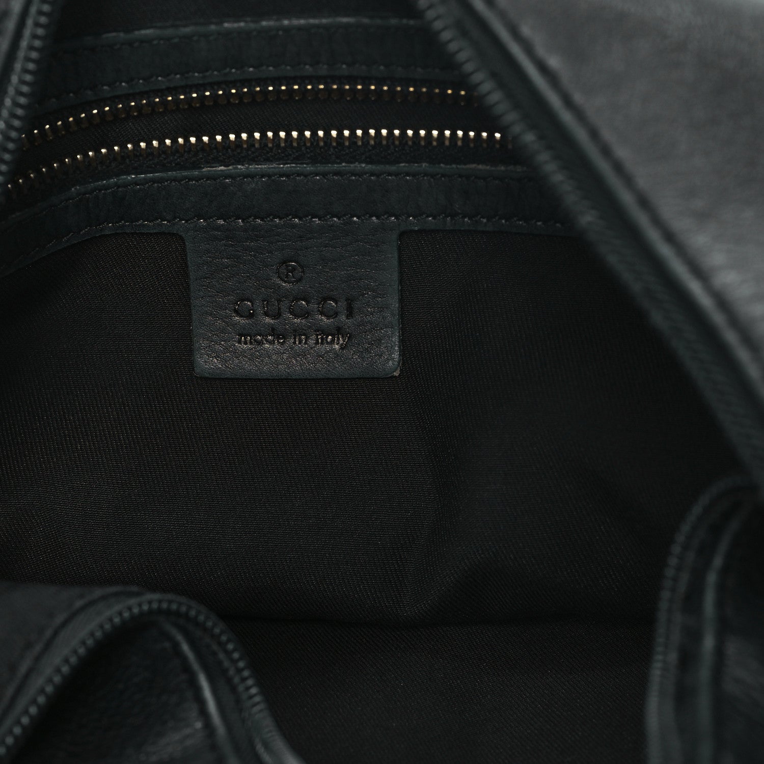 Gucci Calfskin Medium Horsebit Chain Hobo Black 6 of 16