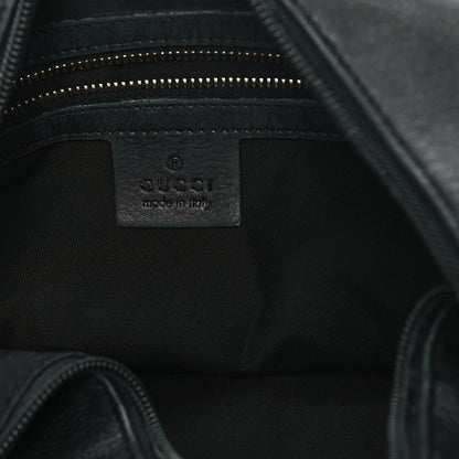 Gucci Calfskin Medium Horsebit Chain Hobo Black 6 of 16