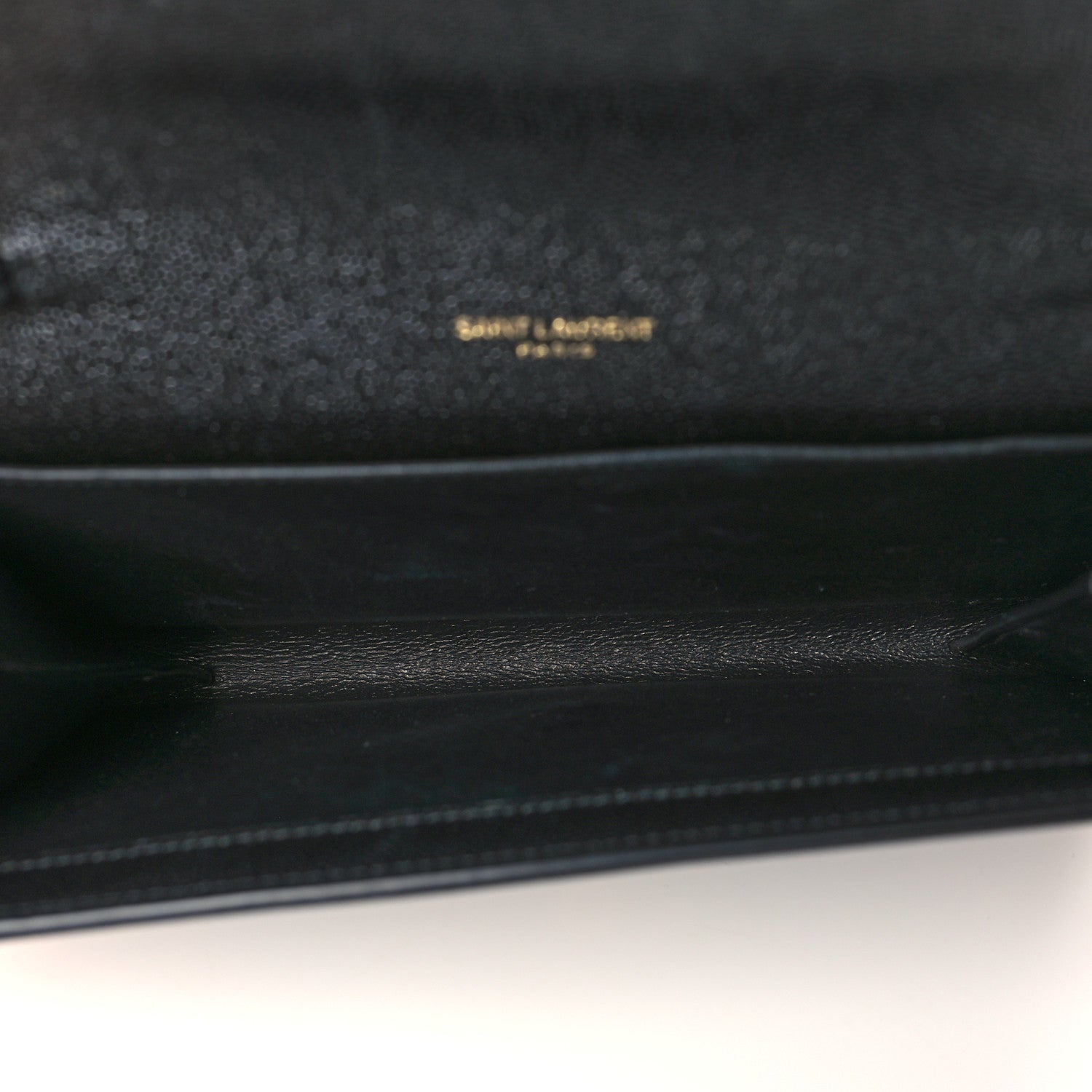 Saint Laurent Grain De Poudre Uptown Chain Wallet Black 4 of 6