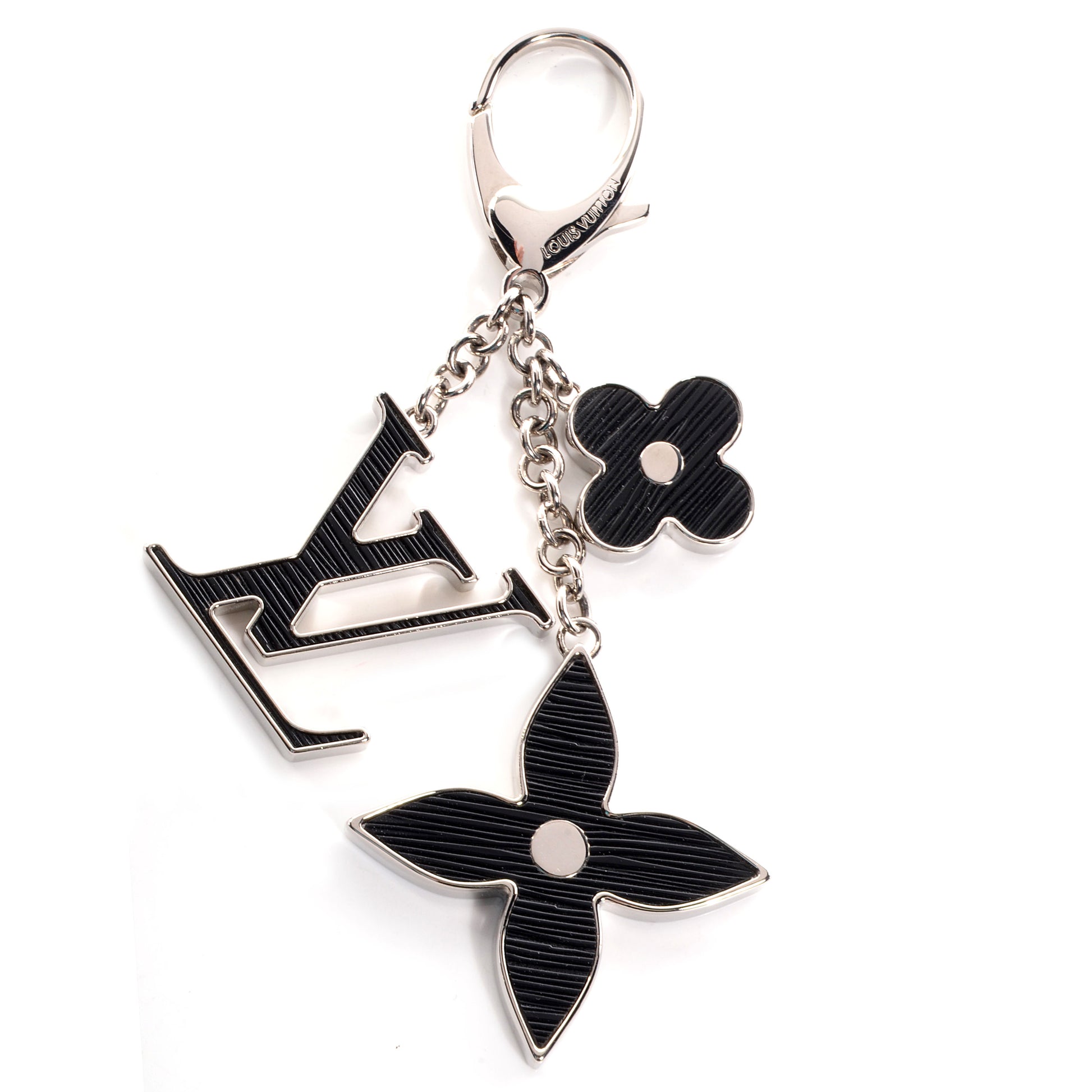 Louis Vuitton Electric Epi Fleur d'Epi Bag Charm Black 1 of 3
