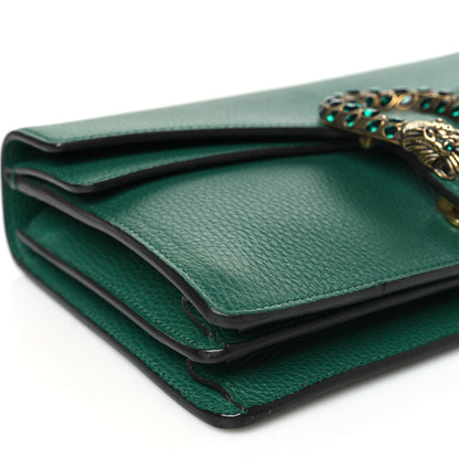 Gucci Pebbled Calfskin Small Dionysus Shoulder Bag Emerald 9 of 10