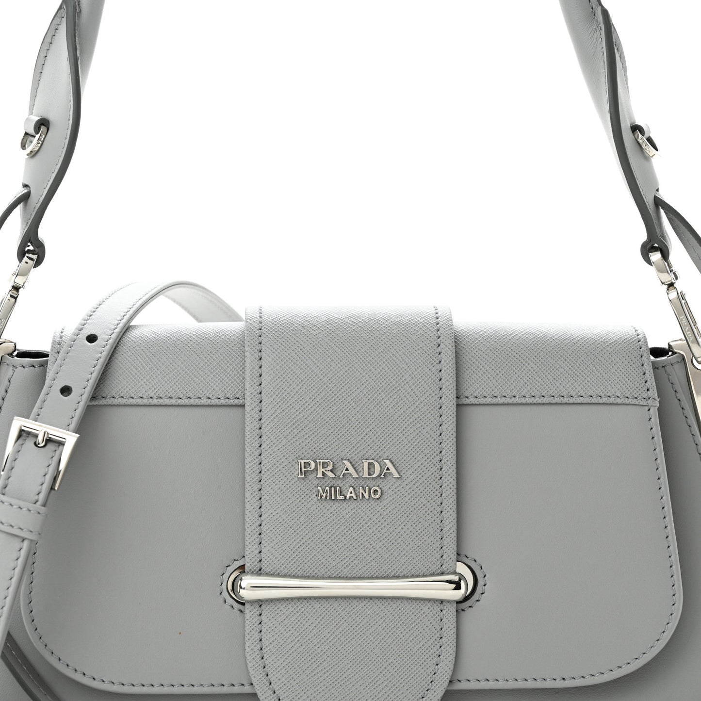 City Calfskin Saffiano Mini Sidonie Shoulder Bag Marmo