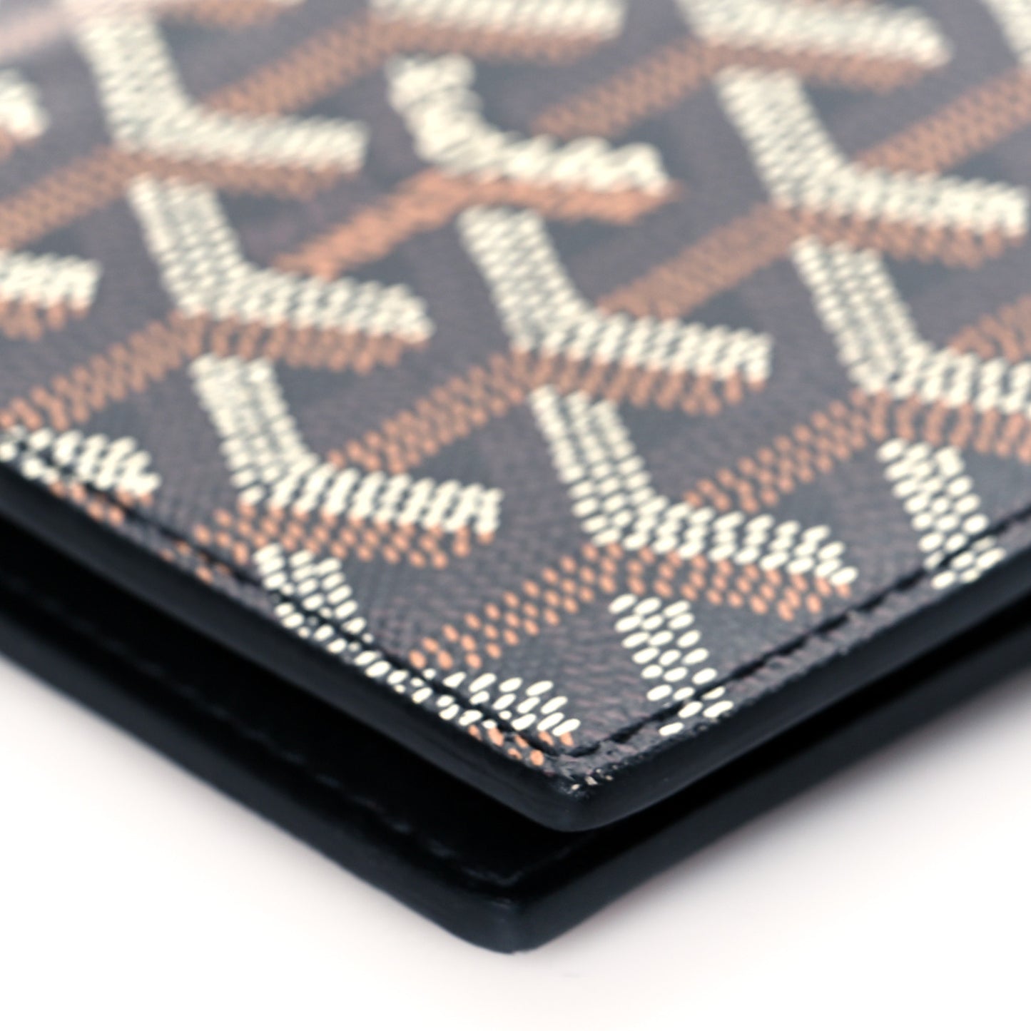 Goyardine Long Bi-Fold Wallet Black