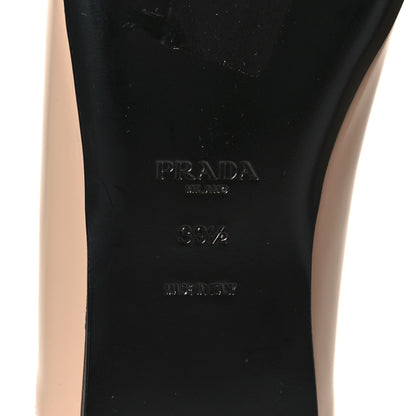 Prada Spazzolato Logo Loafer 39.5 Cipria 6 of 8